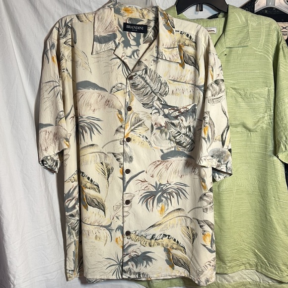 Men’s Shirt Bundle M Tommy Bahama Brandini Silk Maxx Fm Short Sleeve Button Down - Picture 6 of 12